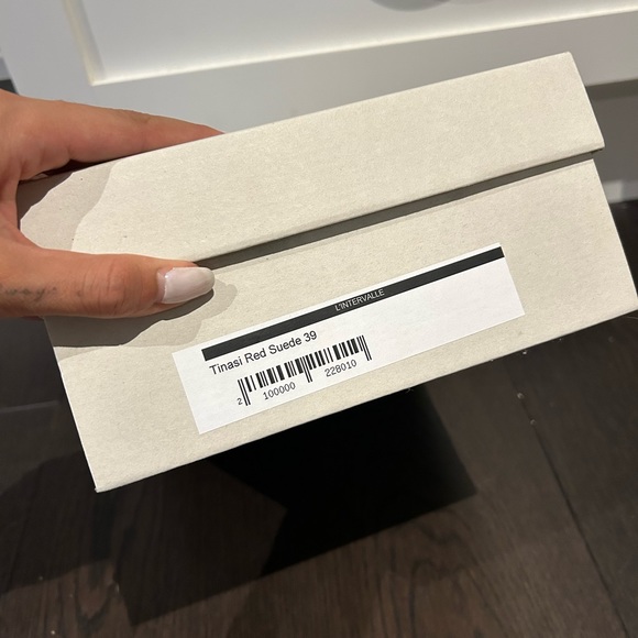 Lintervalle - tinasi red suede heel - Picture 5 of 5